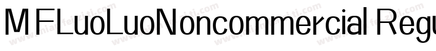 MFLuoLuoNoncommercial Regular字体转换